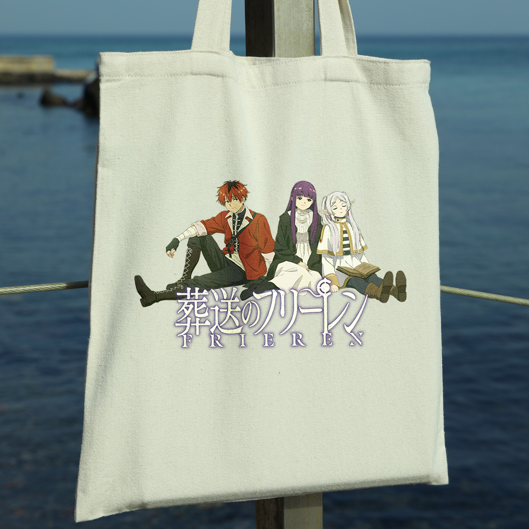 Frieren Party Expedition, Frieren Beyond Journey's End `heavy weight tote bag